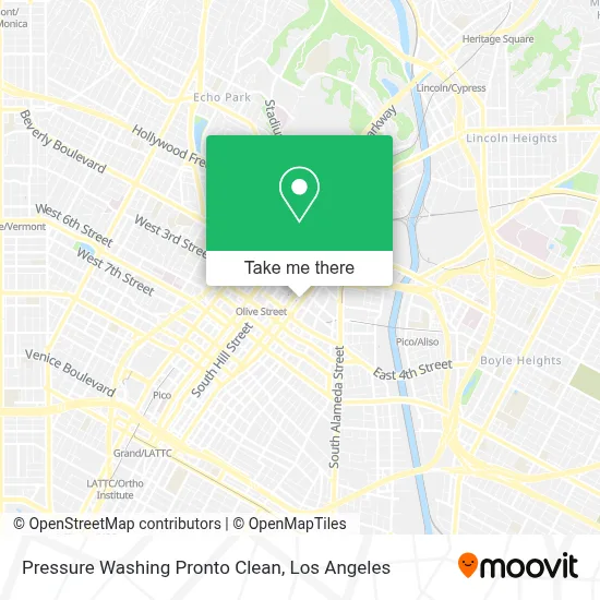 Pressure Washing Pronto Clean map
