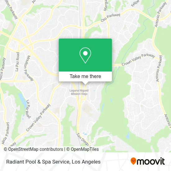 Radiant Pool & Spa Service map