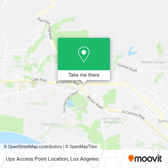 Ups Access Point Location map