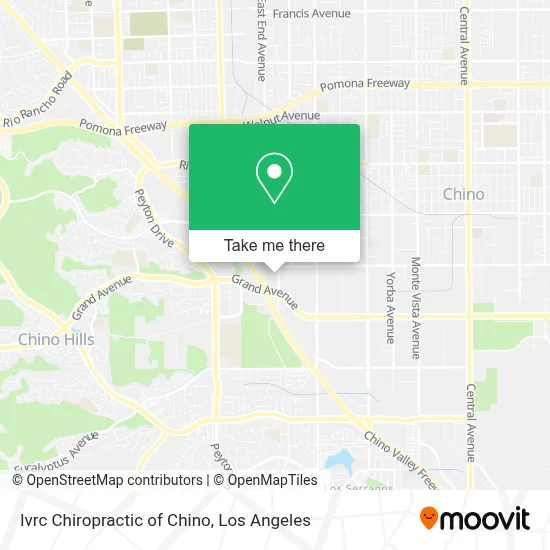 Ivrc Chiropractic of Chino map