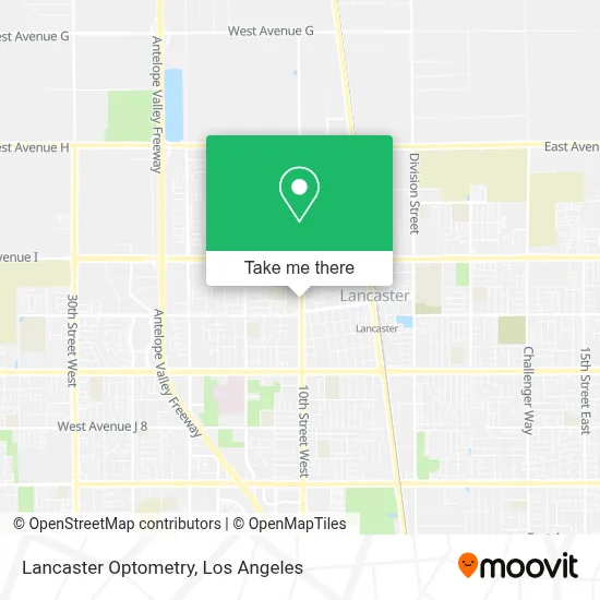 Lancaster Optometry map