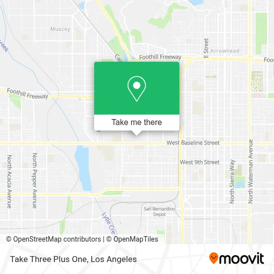 Take Three Plus One map