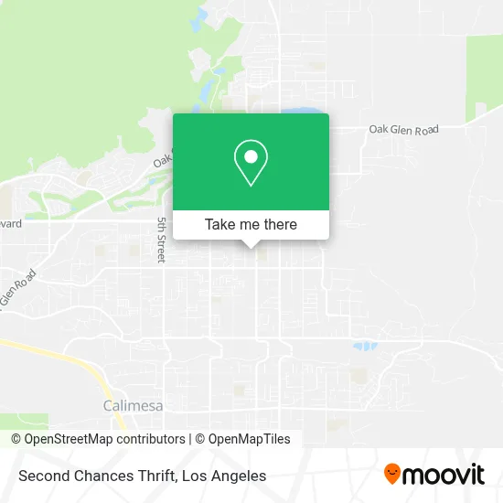 Second Chances Thrift map