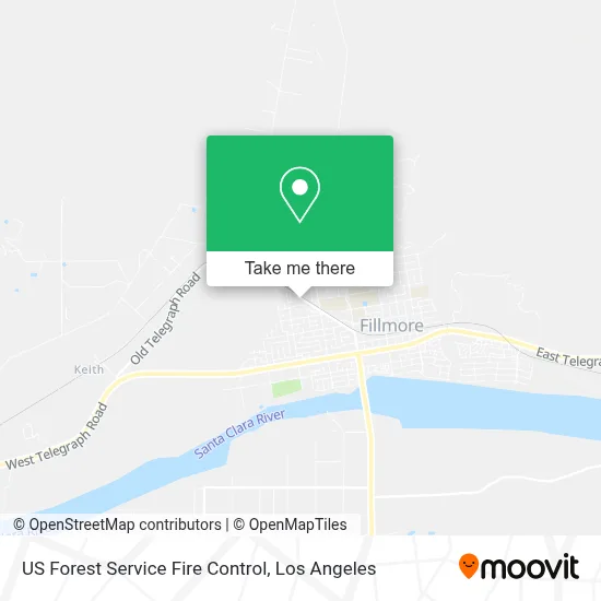 US Forest Service Fire Control map