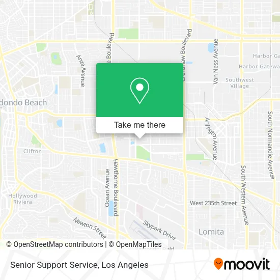 Senior Support Service map
