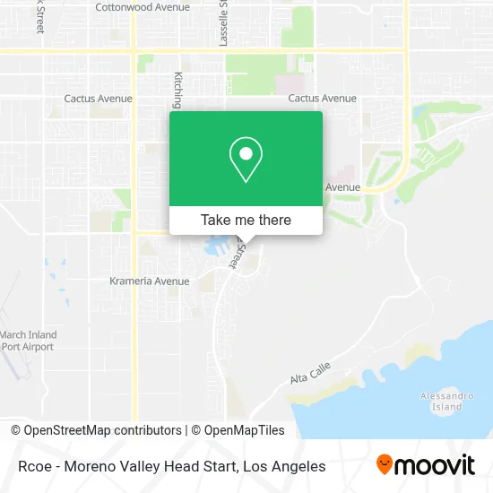 Rcoe - Moreno Valley Head Start map