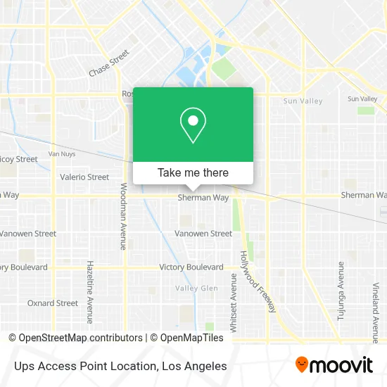 Ups Access Point Location map