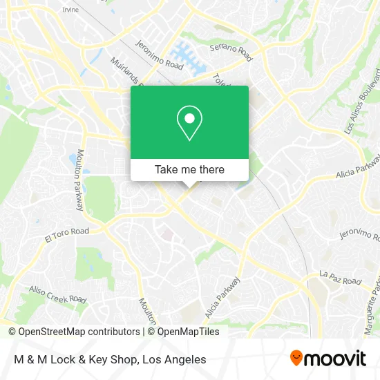 M & M Lock & Key Shop map