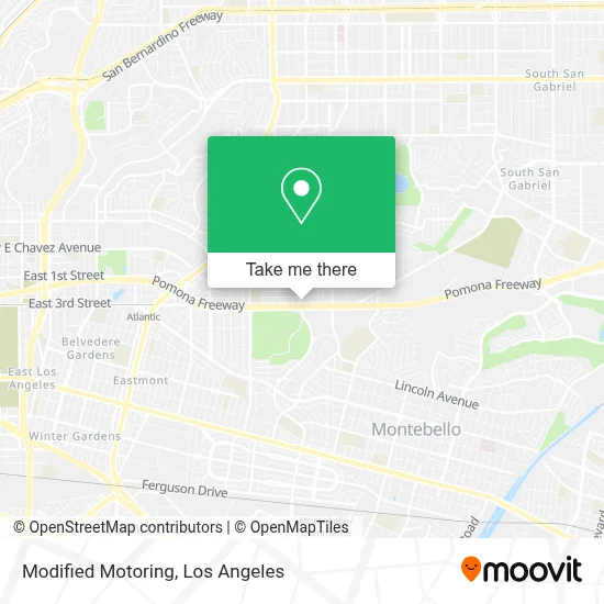 Modified Motoring map