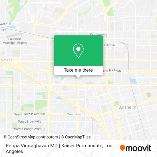 Roopa Viraraghavan MD | Kaiser Permanente map