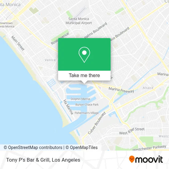 Tony P's Bar & Grill map