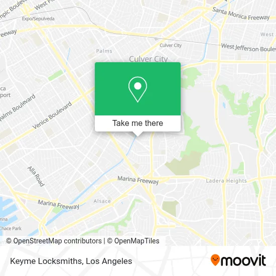 Keyme Locksmiths map