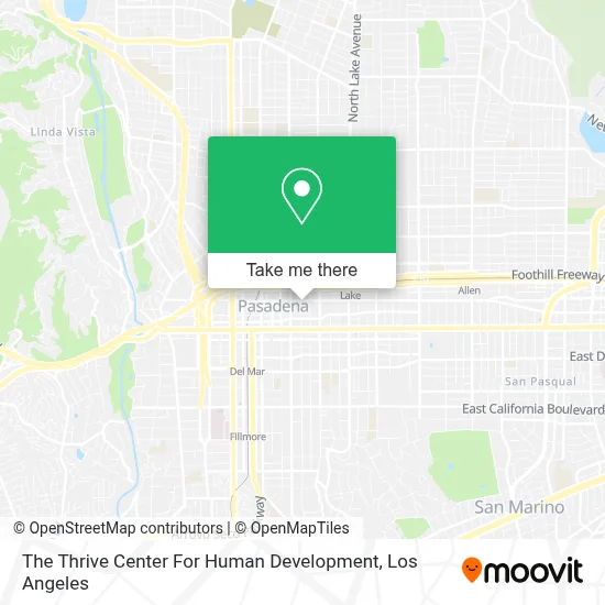 The Thrive Center For Human Development map