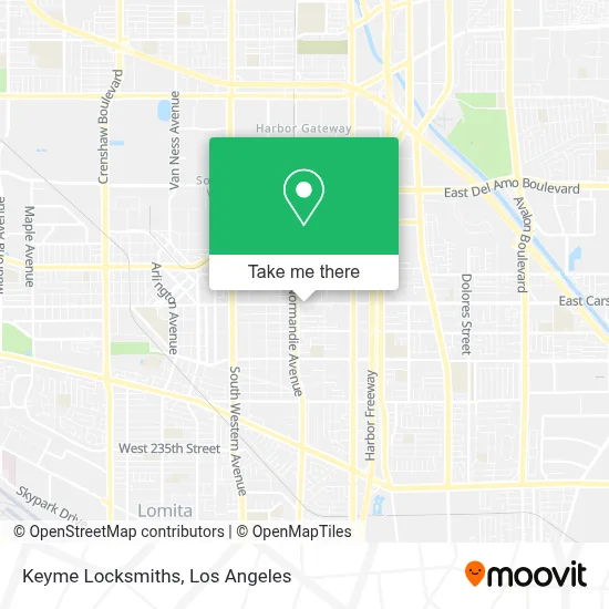 Keyme Locksmiths map