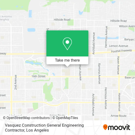 Vasquez Construction General Engineering Contractor map