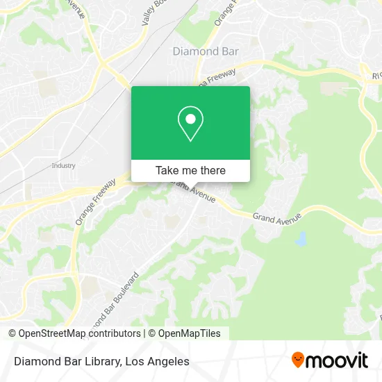 Diamond Bar Library map