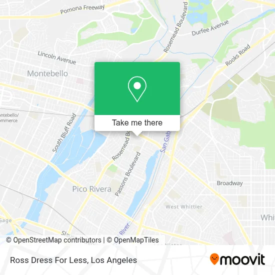 Ross Dress For Less map