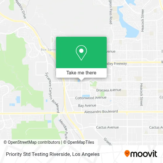 Priority Std Testing Riverside map