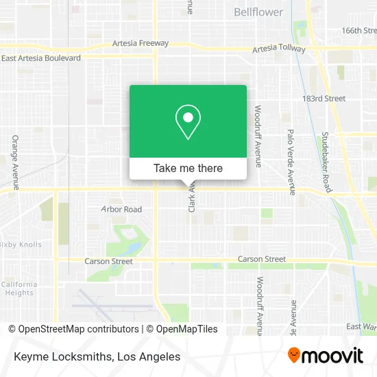 Keyme Locksmiths map