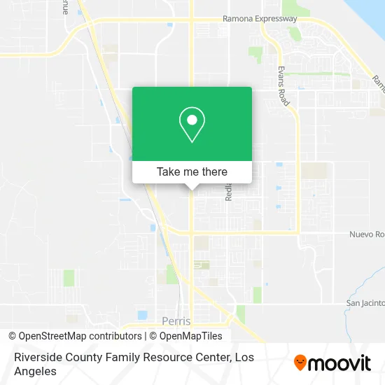 Riverside County Family Resource Center map