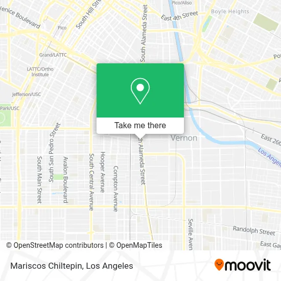 Mariscos Chiltepin map