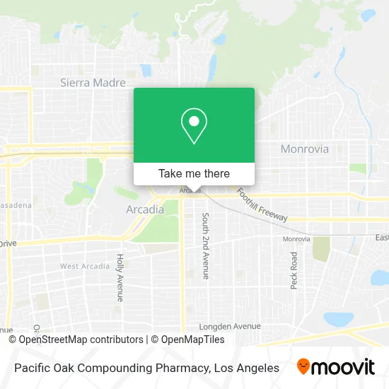 Pacific Oak Compounding Pharmacy map