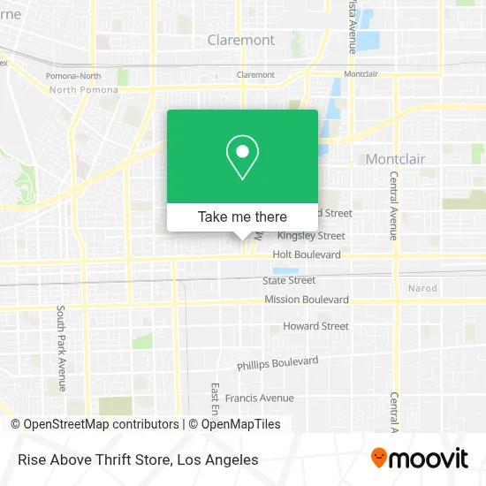 Rise Above Thrift Store map