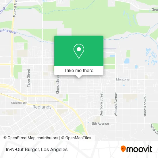 In-N-Out Burger map