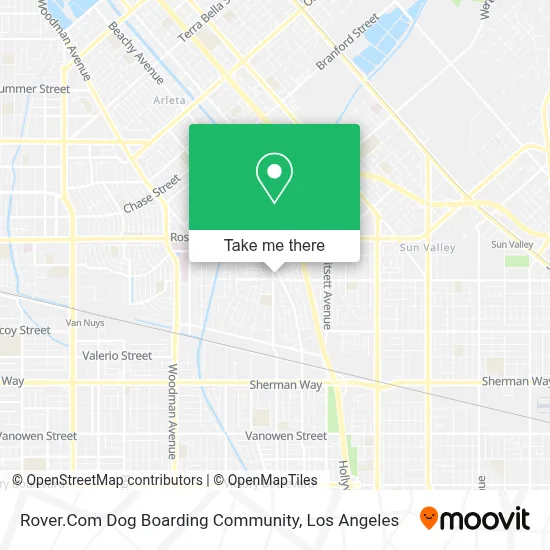 Rover.Com Dog Boarding Community map