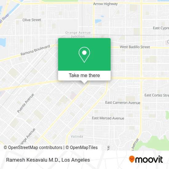 Ramesh Kesavalu M.D. map