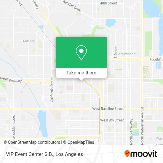 VIP Event Center S.B. map