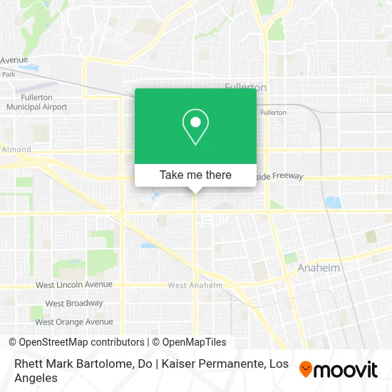 Rhett Mark Bartolome, Do | Kaiser Permanente map