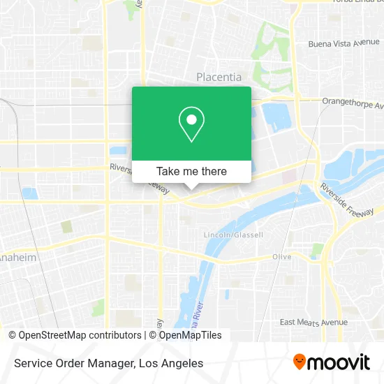 Service Order Manager map