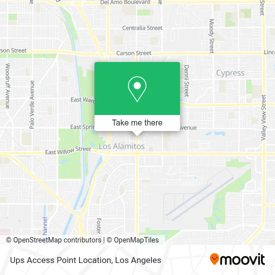 Ups Access Point Location map