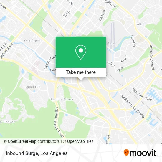 Inbound Surge map