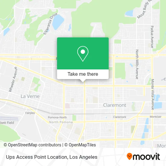 Ups Access Point Location map