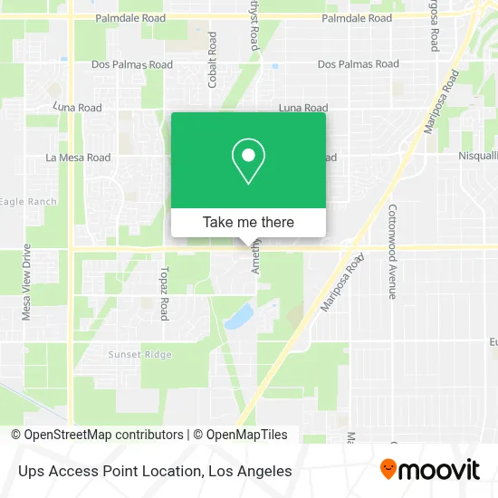 Ups Access Point Location map