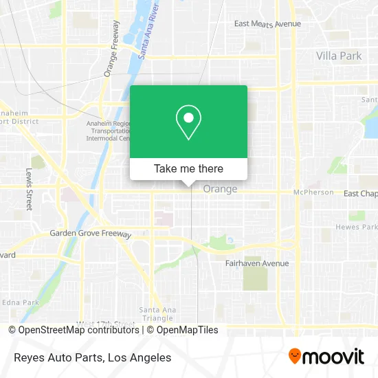 Reyes Auto Parts map