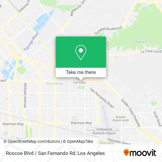 Roscoe Blvd / San Fernando Rd map