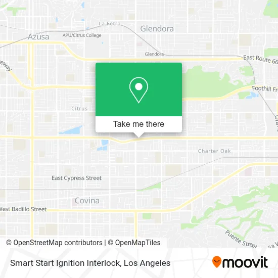 Smart Start Ignition Interlock map