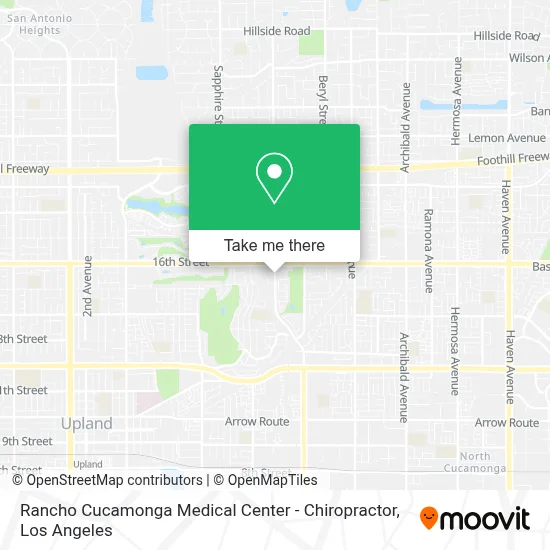 Rancho Cucamonga Medical Center - Chiropractor map