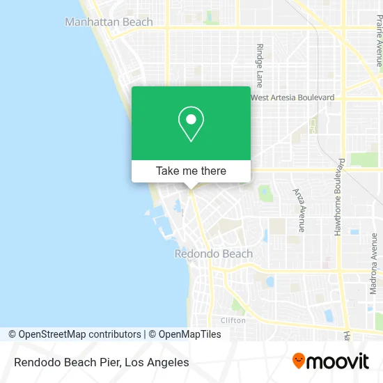 Rendodo Beach Pier map