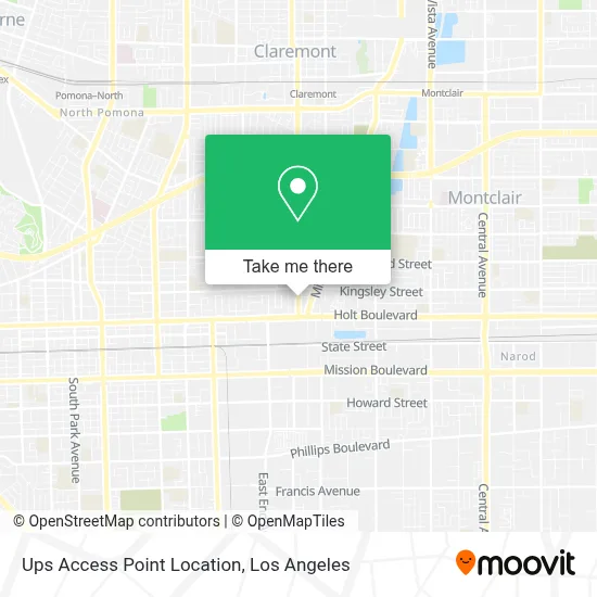 Ups Access Point Location map