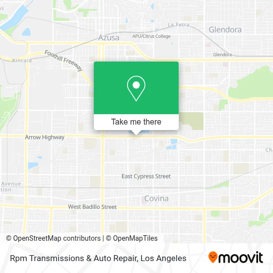 Rpm Transmissions & Auto Repair map