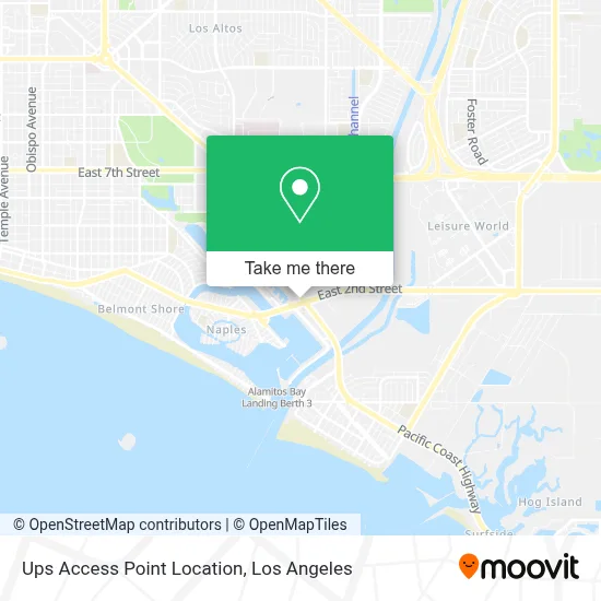 Ups Access Point Location map