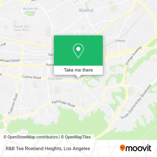 R&B Tea Rowland Heights map
