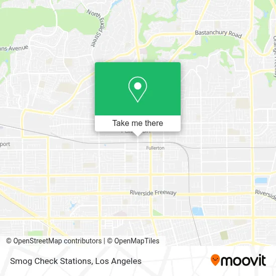Smog Check Stations map