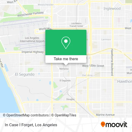 In Case I Forget map