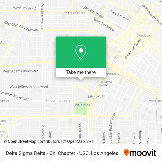 Delta Sigma Delta - Chi Chapter - USC map
