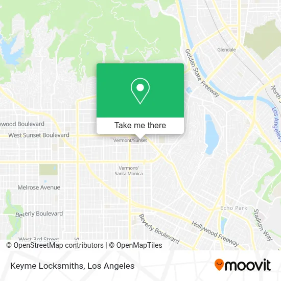 Keyme Locksmiths map